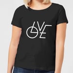 T-Shirt Femme LOVE Moderne - Noir - 3XL - Noir