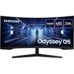 Samsung 34" Odyssey G5 3440x1440 VA 165Hz 1ms FreeSync Curved Widescreen Gaming Monitor - LC34G55TWWPXXU