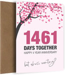 Happy 4th Wedding Anniversary Card for Husband, Wife and Couples | Who's Fourth