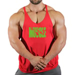 Vêtements De Musculation Pour Hommes,Pas De Douleur,Pas De Revenus Dans Les Vêtements De Fitness,Haut De Musculation,Maillot De Corps En Coton Stringer Singlet,Chemise D'entraînement