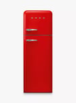 Smeg 50's Style FAB30R Freestanding 70/30 Fridge Freezer, Right-Hand Hinge