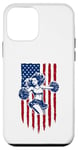 Coque pour iPhone 12 mini Drapeau américain de pom-pom girl pour pom-pom girl drapeau américain