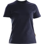 T-Shirt dam jobman - T shirt 5265 practical marin xl 100 bomull gråmelerad 85 15 viskos