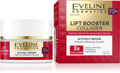 Eveline Lift Booster Collagen Actively Repairing Cream Wrinkle Filler 70+ 50ml