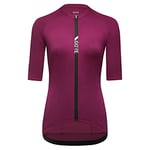 GORE WEAR Women's Breathable Cycling Jersey, Torrent, Fast Moisture Wicking, Short Sleeve Road Bike Style Cycling Shirt, Process Purple, 42