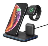 Moobio 3-in-1 Wireless Charger - laddstation