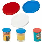 Can Tin Cover Plastic Lid Caps Pet Food Fresh Top Storage Reusable Dog Cat (9 x Can Covers)