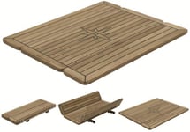 Bordsskiva Teak 68x80cm Wing