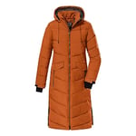 killtec Femme Manteau d'hiver/manteau en duvet avec capuche KOW 62 WMN QLTD CT, dark curry, 38, 38642-000