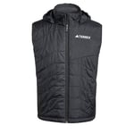 adidas Men's Terrex Multi CLIMAWARM Insulated Hooded Vest, Black, S