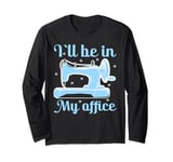 Quilting Knitting Crochet Sewing Machine Fabric Crafting Long Sleeve T-Shirt