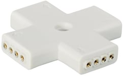 Transmedia LBZ23L Cross Adaptateur pour LED Bande Adapté pour LBZ20 Lot de 2