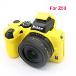 Étui en caoutchouc et silicone ultra léger pour appareil photo,coque de protection pour Nikon Z9,Z5,Z6,Z7,Z50,Z6II,Z7II - Type For Z50 Yellow