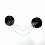 Women's Round Nipple Covers With Chain Tassel Pasties Nipple Covers Breast Bra