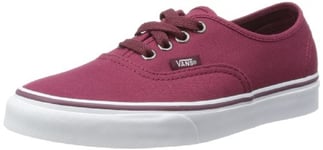 Vans Unisex Authentic Low-Top Trainers, Red Rumba Red Port, 4 UK