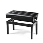 Height-adjustable Piano Stool Piano Bench W/Padded Cushion Storage Compartment