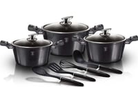 Berlinger Haus Lumarko Berlingerhaus Bh-6919 Carbon Pro Cookware Set