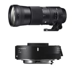 Objectif Reflex Sigma KIT 150-600mm f/5-6,3 DG OS HSM Contemporary + Téléconvertisseur TC-1401 pour Canon EF