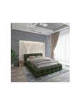 Lit coffre 160x200 coloris vert - Collection BRAVE