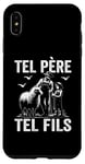 Coque pour iPhone XS Max Tel père tel fils accessoire agriculteur moutons humour