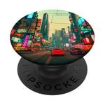 Vaporwave Cyberpunk Streetwear dans une ambiance rétro japonaise des années 90 PopSockets PopGrip Adhésif