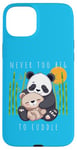 Coque pour iPhone 15 Plus Panda Lover Ours en peluche adorable pour enfants Maman Animal Baby Shower