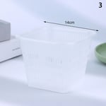 Pot de fleur spécial orchidée papillon avec trou latéral,filet,tasse,plante,panier,récipient en plastique respirant,11cm,14cm - Type White