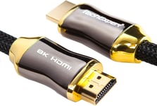 Câble Hdmi 2.1 8K 4K 120Hz Professionnel Ultra Hd 2160P 3M 3D Hdr 48Gb/Sec Earc[YIN142021]