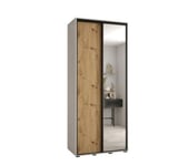 Armoire Davos 3 a portes coulissantes H. 235,2 x L. 100 x P. 45 2 portes