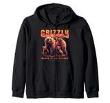 Grizzly 399 Bear Lovers Queen Of The Tetons National Park Zip Hoodie