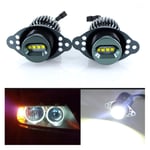 SUNYANG Summer solstice 1 Set40W Cree Chips LED Angel Eyes Halo Marker Ring Light Bulb Canbus Fit For BMW E90 E91 318i LCI 09-11 DRL Error Free Car Styling (Color : White)