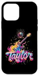 iPhone 12 mini Taylor First Name I Love Taylor Birthday Girl Groovy 80's Case