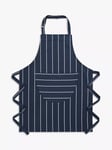 John Lewis Classic Butcher Stripe Apron, Navy