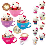 Joy Toy Hello Kitty Tasse à Cappuccino avec Figurine Magique parfumée, Environ 5 cm, dans Emballage en Tasse à Cappuccino, 12 x 10 x 7 cm