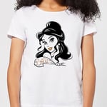 T-Shirt Femme Princesse Belle avec Brillants - La Belle et la Bête (Disney) - Blanc - S