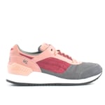 Asics Gel-Respector Mens Grey/Pink Trainers - Multicolour Leather - Size UK 9