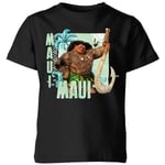 T-Shirt Enfant Maui Vaiana, la Légende du bout du monde Disney - Noir - 5-6 ans