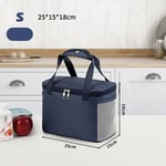 Large Thermal Insulated Lunch Bag Cool Bag Picnic Adult Kids Food Storage Box UK