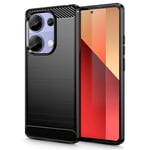 Xiaomi Redmi Note 13 Pro (4G) Tech-Protect Fleksibelt Plast Carbon Deksel - Svart