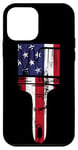 iPhone 12 mini House Painter Decorator Paint Brush American Flag Case