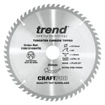 Trend CSB/21060TC Craft saw blade 210mm x 60 teeth x 30 x 1.8 for DCS7485