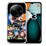 Cokitec Coque Renforcée pour Xiaomi Redmi A3 Manga My Hero Academia Noir