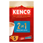 Kenco 2 in 1 Smooth White Instant Coffee Sachets 5x14g (Pack of 7 Total 35 Sache