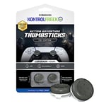 KontrolFreek CQC Classic for Playstation 4 (PS4) and Playstation 5 (PS5) Controller | Performance Thumbsticks | 2 Mid-Rise Concave | Gray/White