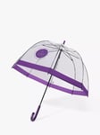 Fulton Birdcage-2 Jubilee Umbrella, Clear/Purple