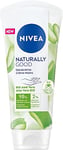 NIVEA NATURALLY GOOD Crème pour les mains Aloe Vera (1 x 75 ml), Soin hydratant avec 98% d’ingrédients d’origine naturelle, Crème mains hydratante et réparatrice