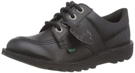 Kickers Kick Lo Shoes | Extra Comfort for Your Feet | Added Durability School, Vegan Black, 13 UK Child