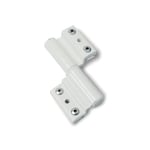 Paumelle porte-fenêtre alu FAPIM pour dormant 13.6x16.8 - blanc ral 9010 - 5672-32