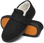 Mishansha Chausson Homme Hiver Pantoufles Homme Hiver Chaud Chaussons Fourrés Mousse Mémoire Antidérapante Charentaises Doublure Slippers Raisin Noir,Gr.43