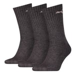 Puma Strømper 3P Sport Crew Socks Antracit Str 43/46